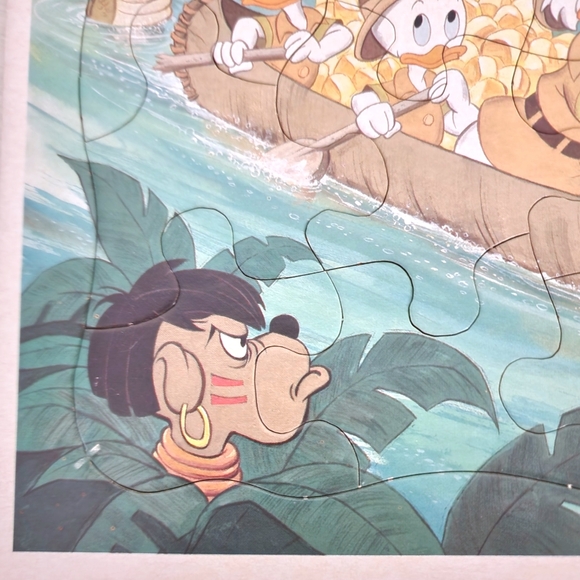Vintage 80s Pair Of Disney Frame Tray Puzzles Dalmations Duck Tales - Picture 10 of 11